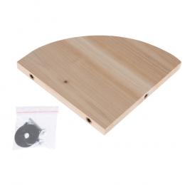 TIAKI Eckplattform aus Holz für Kleintiere - L 17,5 x B 17,5 x H 1,2 cm