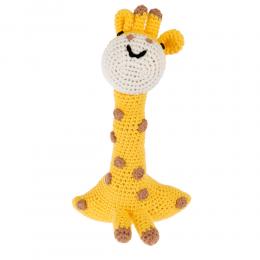 TIAKI Gestricktes Hundespielzeug Giraffe - L 11 x B 6 x H 18 cm