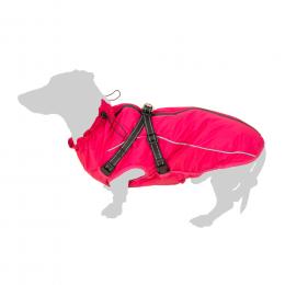 TIAKI Hundemantel mit Geschirr Arkon, pink - ca. 30 cm Rückenlänge