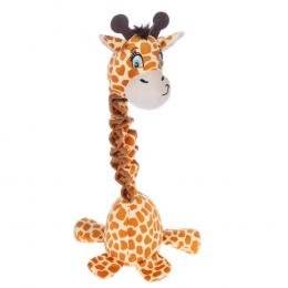 TIAKI Hundespielzeug Giraffe mit elastischem Hals - L 60 x B 19 x H 13 cm