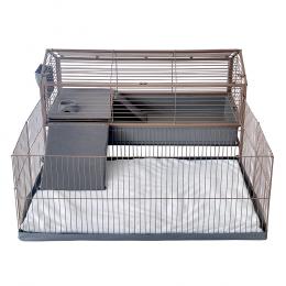 TIAKI Kleintierheim Chalet 120 - L 148 x B 123 x H 64 cm