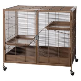 TIAKI Kleintierkäfig Étagère, caramel - Hauptkäfig: L 93,5 x B 63 x H 84 cm