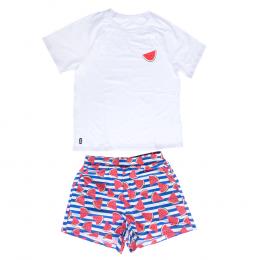 TIAKI Pet & Parent Pyjama im Partnerlook, Melone - Pyjama für Hundeeltern: Größe L