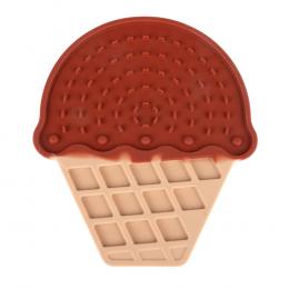TIAKI Schleckmatte Chocolate Ice Cream - L 20 x B 17,5 x H 1 cm