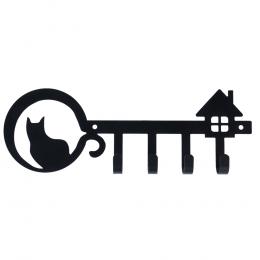 TIAKI Schlüsselbrett zur Wandmontage „Katze“ - 1 Stück