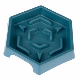 TIAKI Slow Feeder Blue Hexagon - 450 ml