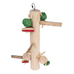 TIAKI XL Kletterstange Swing aus Java Holz - L 51 x B 25 x H 19 cm