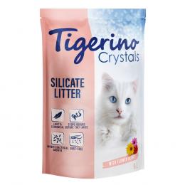 Tigerino Crystals Katzenstreu – Blütenduft - Sparpaket 3 x 5 l