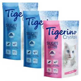 Angebot für Tigerino Crystals Katzenstreu Probierpakete - 3 x 5 l bunte Katzenstreu - Sensitive, parfümfrei (2x blau, 1x pink) - Kategorie Katzenfutter & Zubehör / Katzenstreu & Katzensand / Tigerino / Tigerino Crystals.  Lieferzeit: 1-2 Tage -  jetzt kaufen.