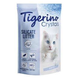 Tigerino Crystals klumpende Katzenstreu – Sensitive, parfümfrei - Sparpaket 3 x 5 l
