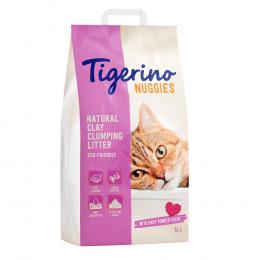 Tigerino Nuggies Katzenstreu – Babypuderduft - 14 l