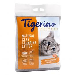 Tigerino Premium Katzenstreu 12 kg - Mandelmilch- & Honigduft