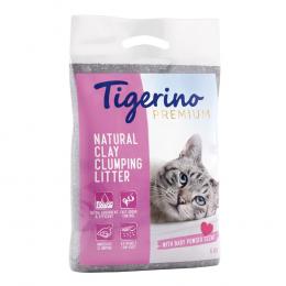 Tigerino Premium Katzenstreu – Babypuderduft - Probiergröße 6 kg