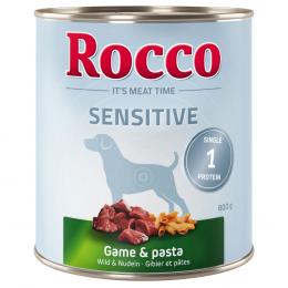 Top-Angebot Rocco Sensitive  24 x 400 / 800 g 24 x 800 g: Wild & Nudeln