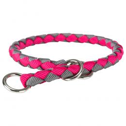 Trixie Cavo Zug-Stopp-Halsband, fuchsia/grafit - Größe L: 47 - 55 cm Halsumfang, Ø 18 mm