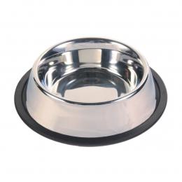 Trixie Edelstahlnapf mit Gummiring 0,7 l / ø 21 cm