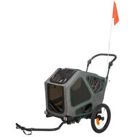 Trixie Hundeanhänger für Fahrräder - Größe M - grau/salbei