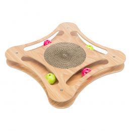 Trixie Kratzpappe mit Holzrahmen - L 35 x B 35 x H 4 cm