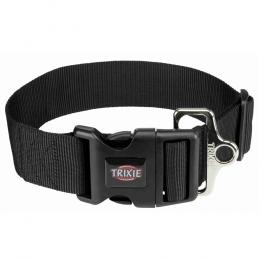 Trixie Premium Halsband, schwarz - Größe M-L: 40 - 60 cm Halsumfang, 50 mm breit