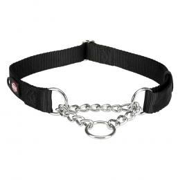 Trixie Premium Zug-Stopp Halsband Schwarz - Größe L-XL: 45 - 70 cm Halsumfang, 25 mm breit