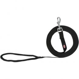 Trixie Schleppleine Baumwolle, schwarz - 5 m lang / 20 mm breit