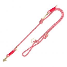 TRIXIE Soft Rope Verlängerungsleine - S–XL: 2,00 m/ø 10 mm, rot/creme