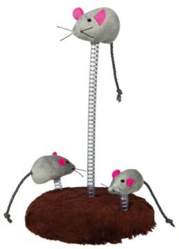 Trixie Spielzeug Mit Feder-Maus-Nest 15X22 Cm