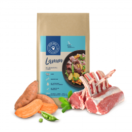 Trockenfutter Lamm mit Süßkartoffel und Minze für Hunde - Sparpaket 2x2kg