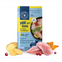 Trockenfutter MINI Soft Huhn mit Kürbis & Preiselbeere für Hunde - Sparpaket 2x2kg