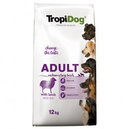 Tropidog Premium Adult Medium & Large Lamm & Reis - Sparpaket: 2 x 12 kg