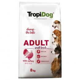 Tropidog Premium Adult Small Truthahn & Reis - Sparpaket: 2 x 8 kg