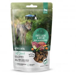 Tundra Dog Snack Active & Vital Ente, Lachs, Wild 9x100g