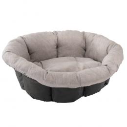 Überzug Sofà Tweed beige für Ferplast Korb Siesta Deluxe (ohne Korb) - Größe 8: L 85 x B 62 x H 28,5 cm