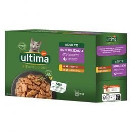 Ultima Cat Fit & Delicious 12 x 85 g - Huhn & Rind