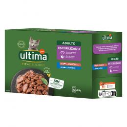 Ultima Cat Fit & Delicious 12 x 85 g - Lachs & Thunfisch