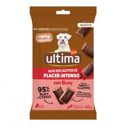 Ultima Dog Mini Snack - Sparpaket: Rind (3 x 40 g)