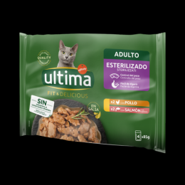 Ultima Fit & Delicious Huhn & Lachs Nassfutter Packung Für Katzen
