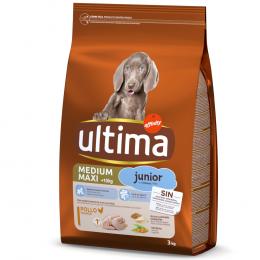Ultima Medium / Maxi Junior Huhn - Sparpaket: 2 x 3 kg