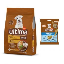 Ultima Mini Trockenfutter + 90 g Dental Sticks Mini gratis! - 7 kg Adult Huhn