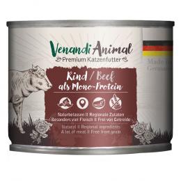 Angebot für Venandi Animal Monoprotein 6 x 200 g - Rind - Kategorie Katze / Katzenfutter nass / Venandi Animal / Adult.  Lieferzeit: 1-2 Tage -  jetzt kaufen.