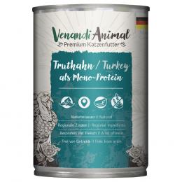 Angebot für Venandi Animal Monoprotein 6 x 400 g - Truthahn - Kategorie Katze / Katzenfutter nass / Venandi Animal / Adult.  Lieferzeit: 1-2 Tage -  jetzt kaufen.