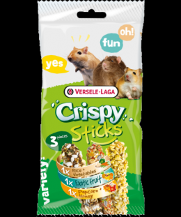 Versele Laga Snack Crispy Sticks Omnivores Triple Variety Pack 165 Gr