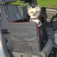 Verwandelbarer Autositz für kleine Hunde