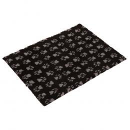 Vetbed® Hundedecke Isobed SL Paw, schwarz/grau - L 75 x B 50 cm