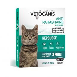 Vetocanis Abwehrhalsband gegen Flöhe und Zecken für Katzen - 1 Stück