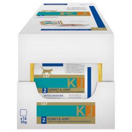 Virbac Veterinary HPM Cat Kidney & Joint KJ2 - 14 x 85 g
