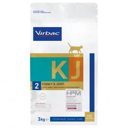 Virbac Veterinary HPM Cat Kidney & Joint Support KJ2 - Sparpaket: 2 x 3 kg
