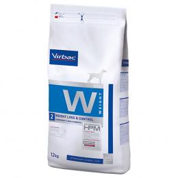 Virbac Veterinary HPM Dog Weight Loss & Control W2 - Sparpaket: 2 x 12 kg