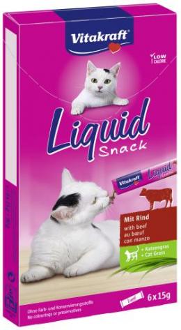 Vitakraft Cat Liquid Snack Beef + Inulin 6