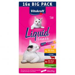Vitakraft Cat Liquid-Snack Multipack - 16 x 15 g (Mix 1)
